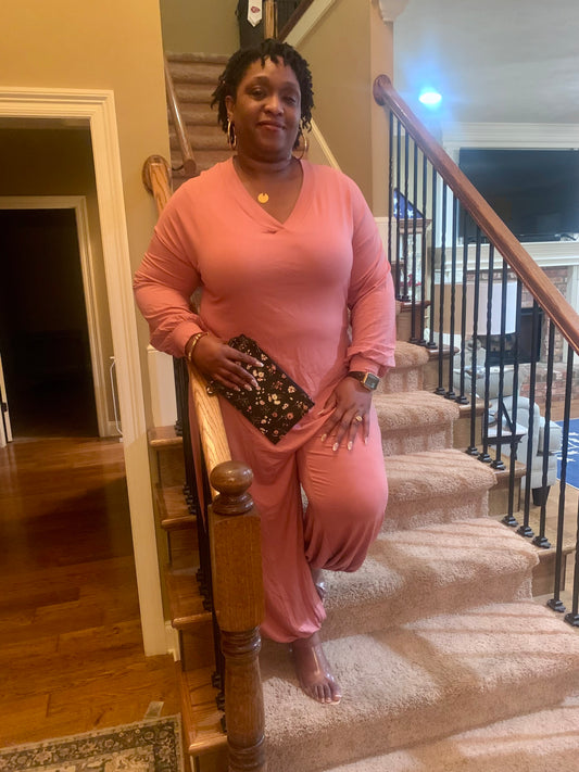 Prissy Pink Jumpsuit